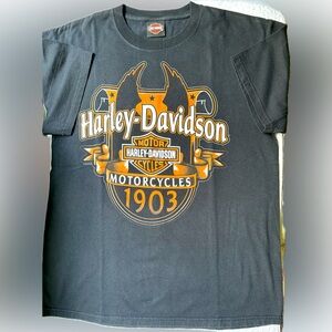 Harley Davidson t-shirt.